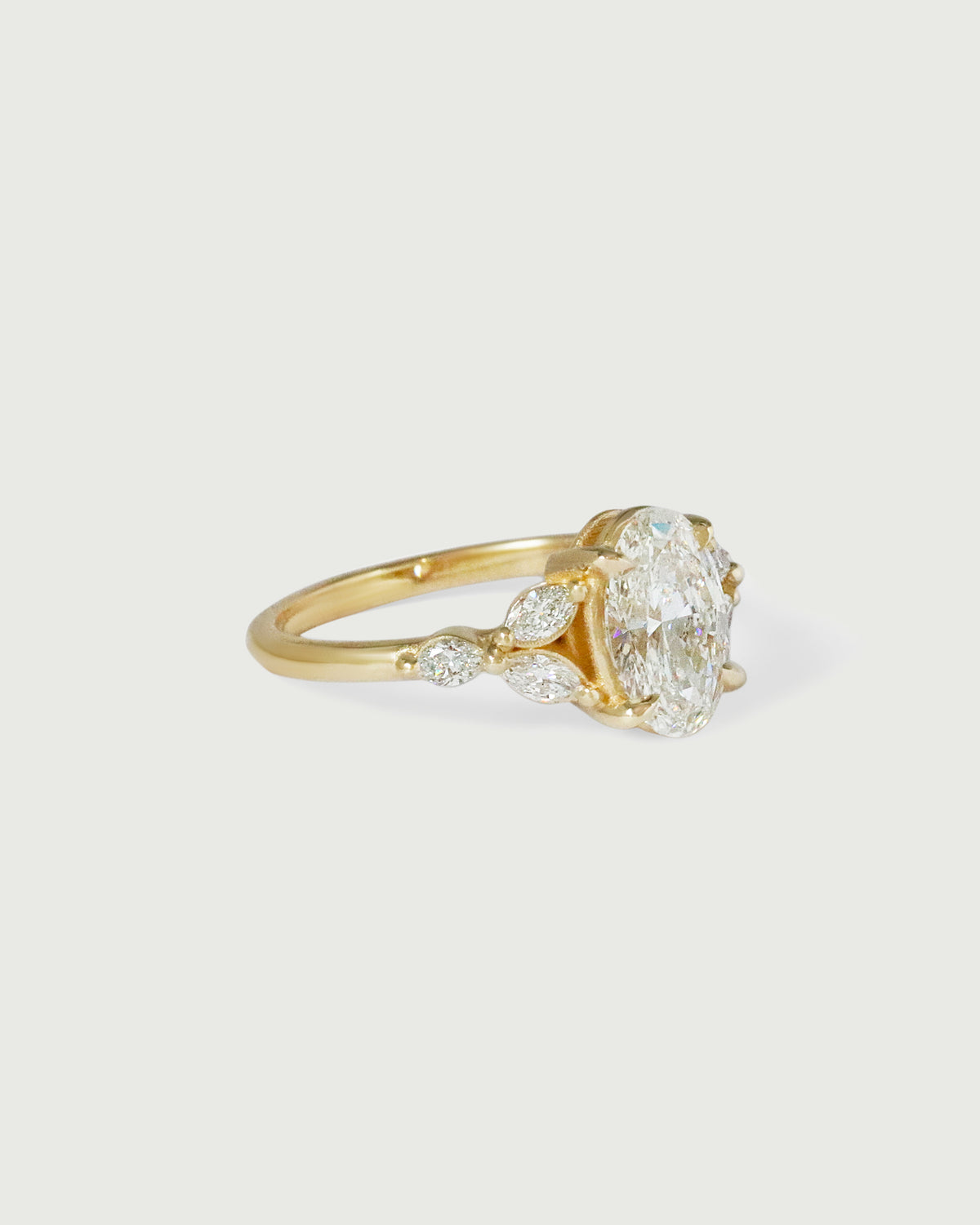 Side view of Diamond Aster Ring by Kestrel Dillon Jewelry Side view of Diamond Aster Ring by Kestrel Dillon Jewelry