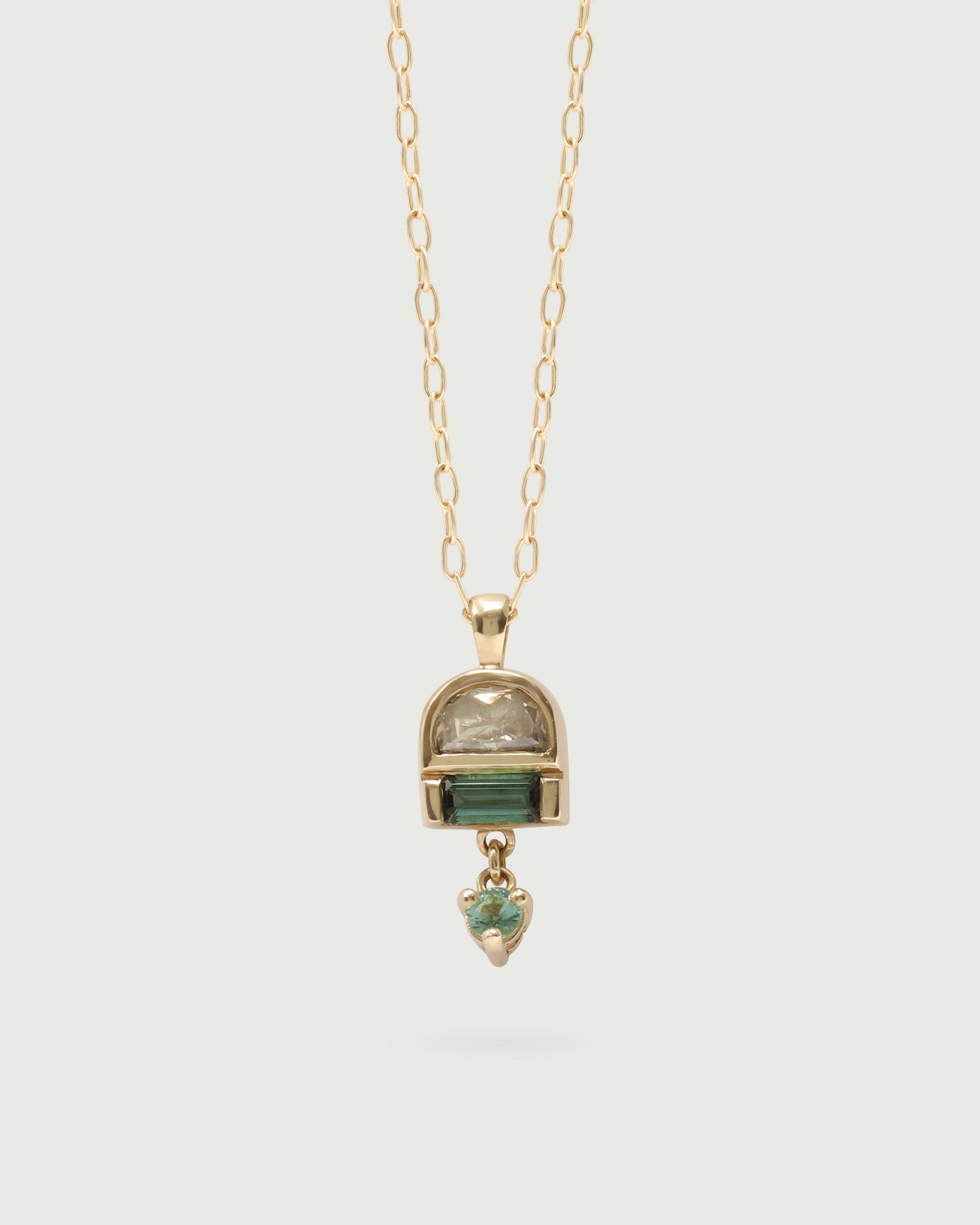 Alternative front view of Monsoon Pendant in 14k yellow gold by Kestrel DIllon Alternative front view of Monsoon Pendant in 14k yellow gold by Kestrel DIllon