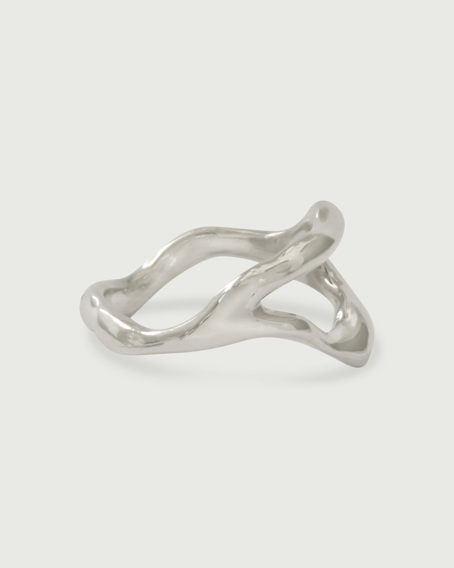 Side view of Chunky Split Root Ring in Sterling Silver by Kestrel Dillon Side view of Chunky Split Root Ring in Sterling Silver by Kestrel Dillon