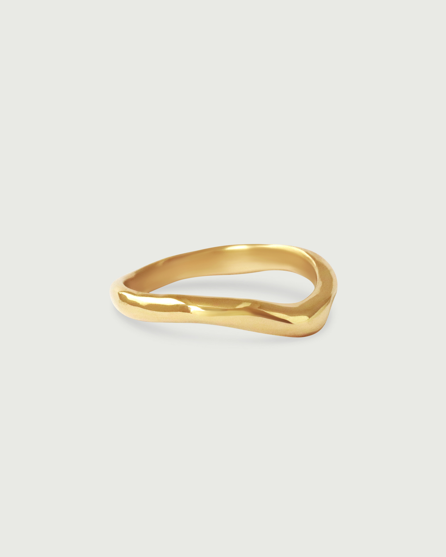 Alternative side view of Root Curve Band in 14k Rose Gold Alternative side view of Root Curve Band in 14k Rose Gold