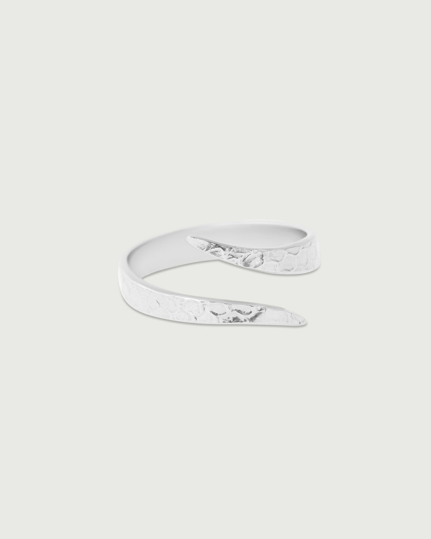 Side view of Snake Spiral Ring in Platinum Side view of Snake Spiral Ring in Platinum
