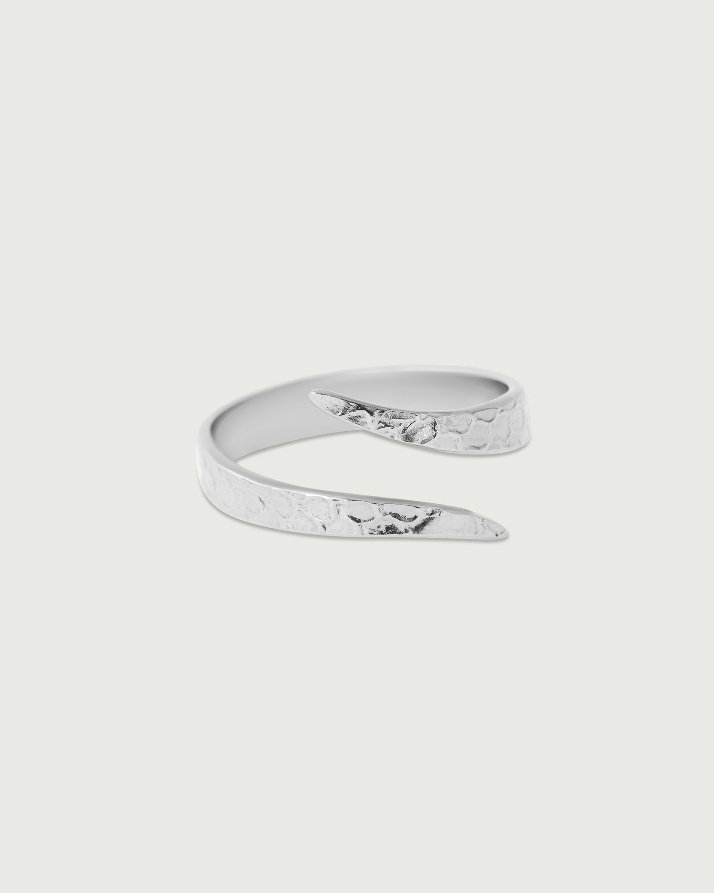 Side view of Snake Spiral Ring in Sterling Silver Side view of Snake Spiral Ring in Sterling Silver