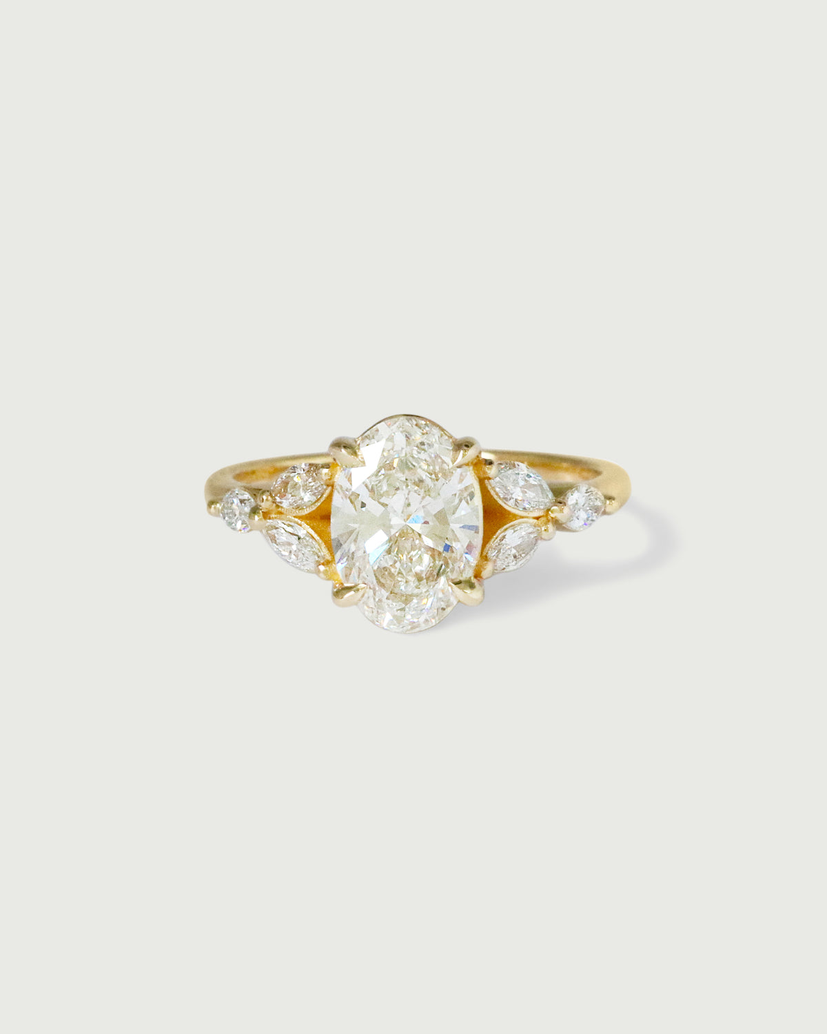 Front view of Diamond Aster Ring by Kestrel Dillon Jewelry