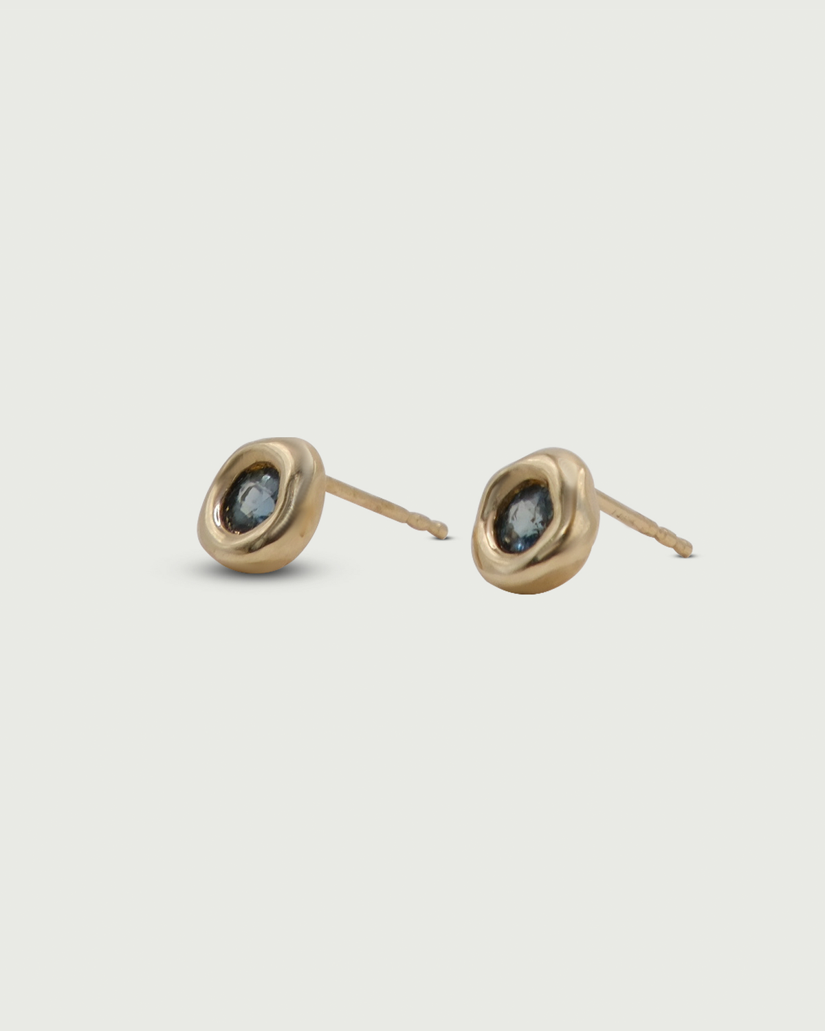 Alternative side view of Star Jelly Studs in 14k yellow gold by Kestrel Dillon Jewelry
