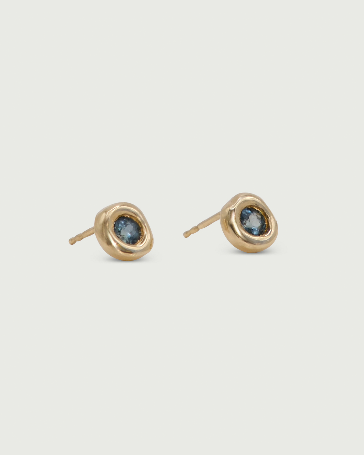 Side view of Star Jelly Studs in 14k yellow gold by Kestrel Dillon Jewelry