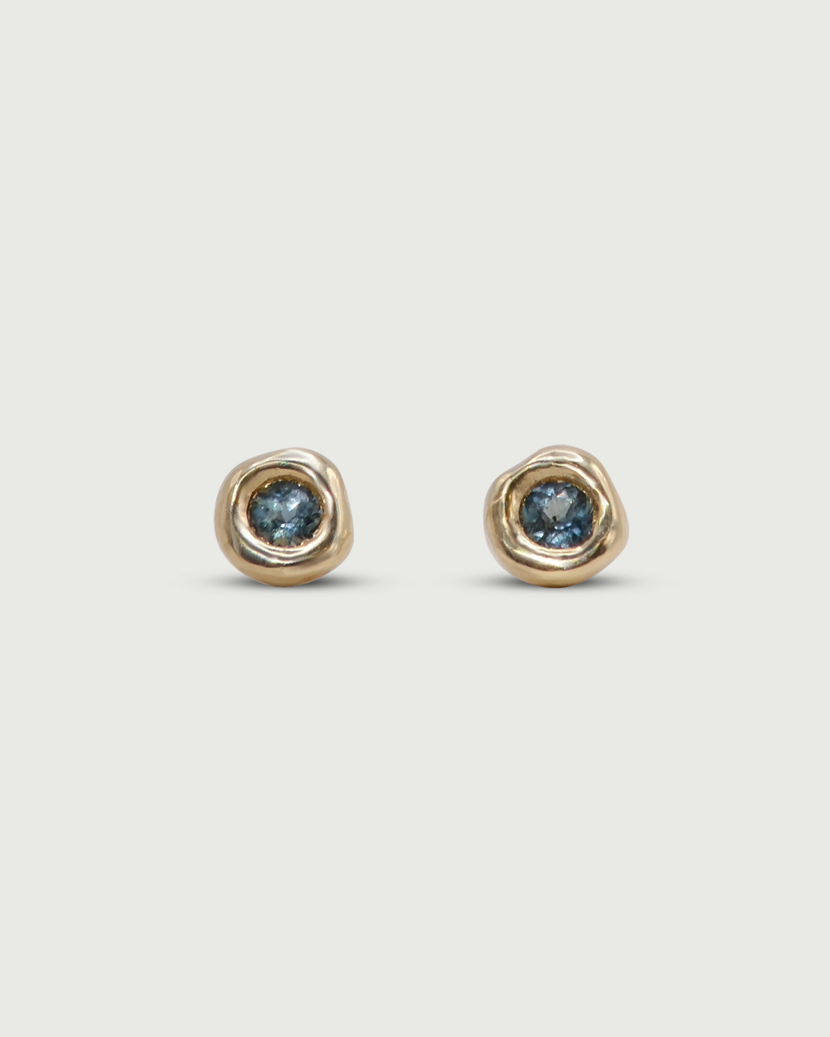 Front view of Star Jelly Studs in 14k yellow gold by Kestrel Dillon Jewelry