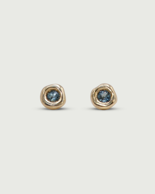 Front view of Star Jelly Studs in 14k yellow gold by Kestrel Dillon Jewelry