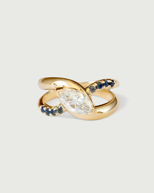 Front view of Wellspring Ring by Kestrel Dillon Jewelry